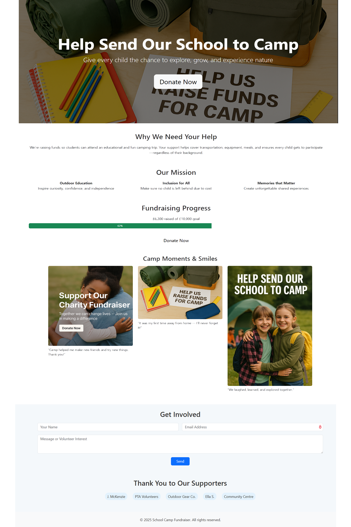 Modal Donation Template